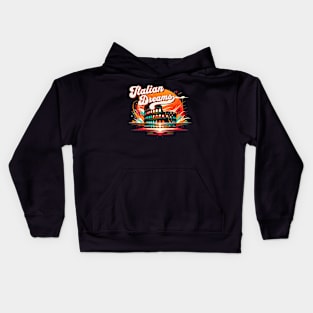 Roman Colosseum Italian Dreams Design Kids Hoodie